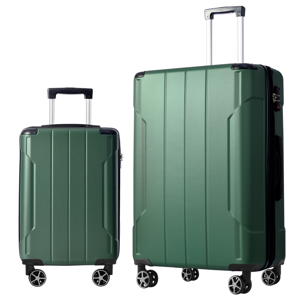 2 Piece Expandable Hardshell A - Expandable Hard Shell Luggage Set 评论和价格