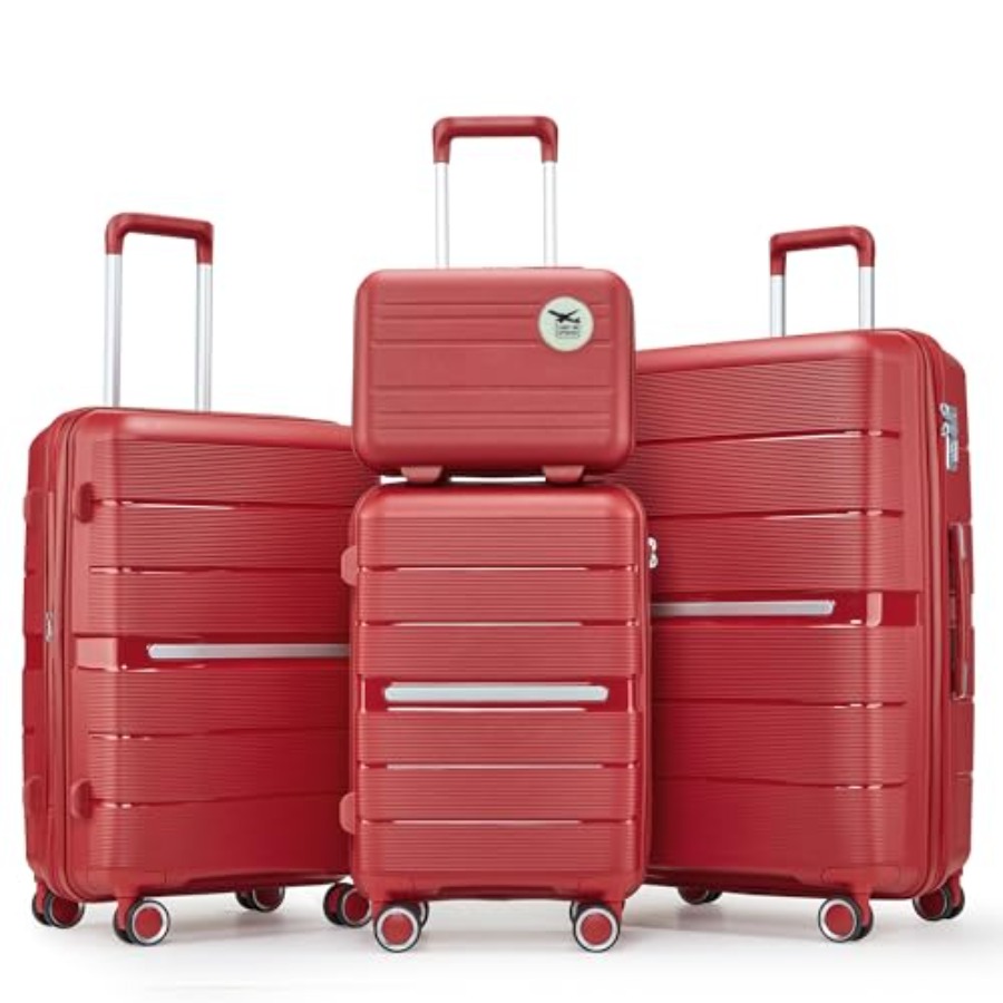 Luggage Sets 4 Pcs Expandable  - Expandable Hard Shell Luggage Set 评论和价格