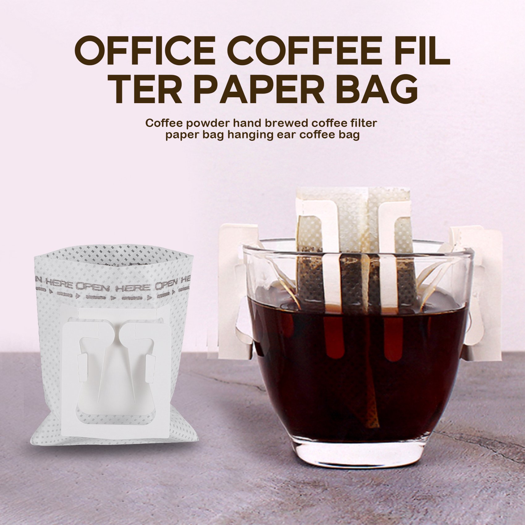 50Pcs / Pack Drip Coffee Filte - Travel Bags 评论和价格