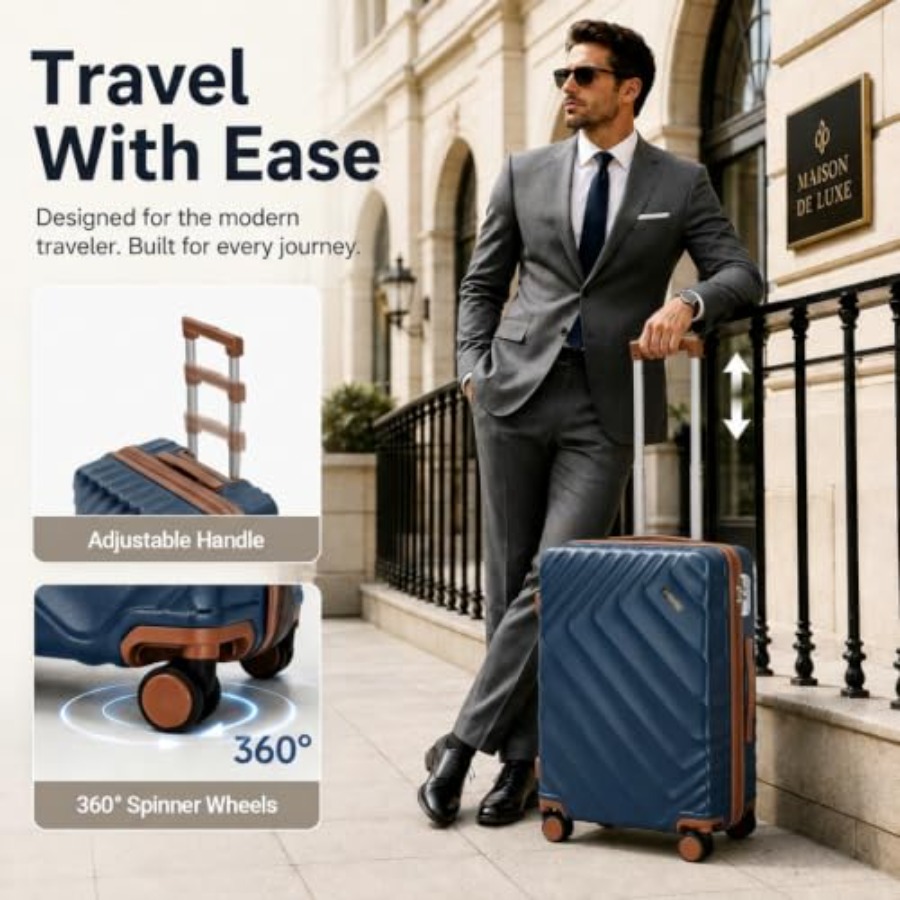 5-Piece Hard Shell Expandable  - Expandable Hard Shell Luggage Set 评论和价格