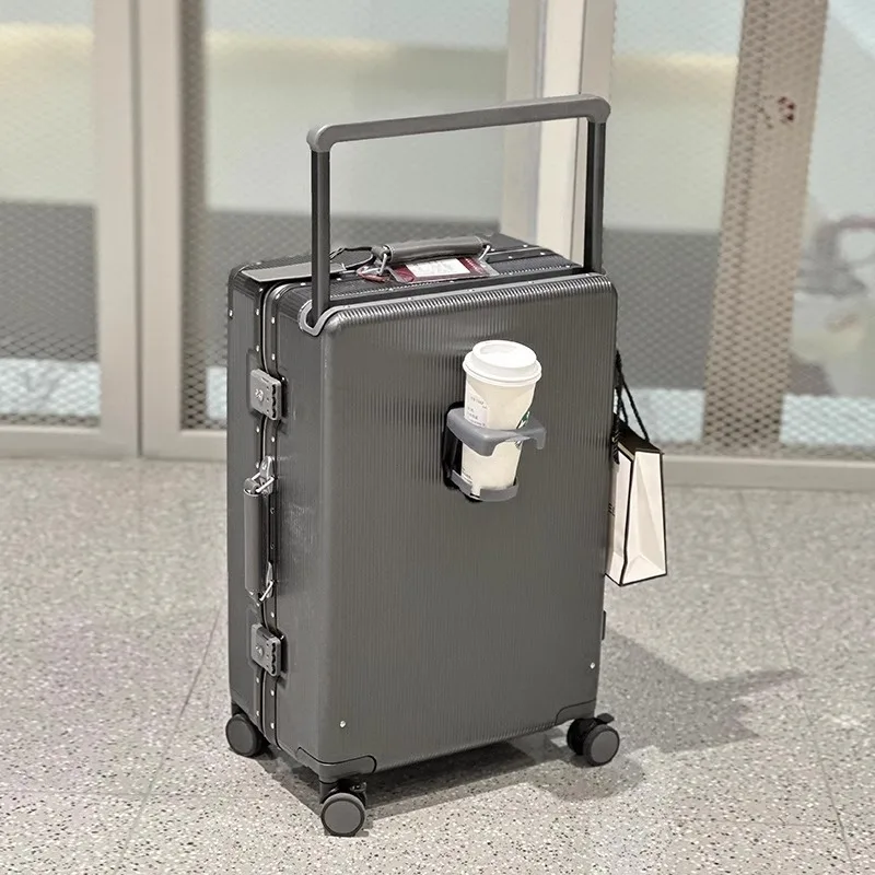 Suitcase Wide Handle Travel Su - Aluminum Frame Carry On Luggage 评论和价格