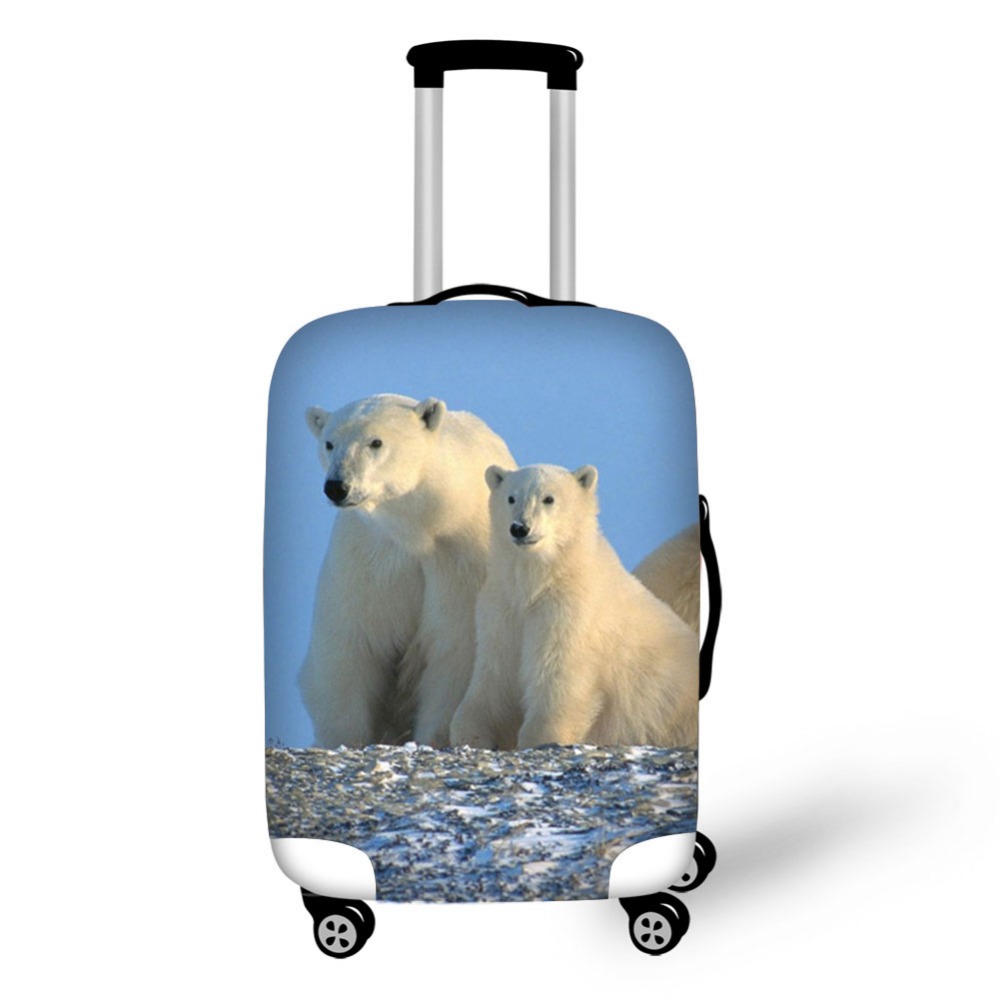 Animal polar bear luggage prot - Waterproof Suitcase Cover Protector 评论和价格
