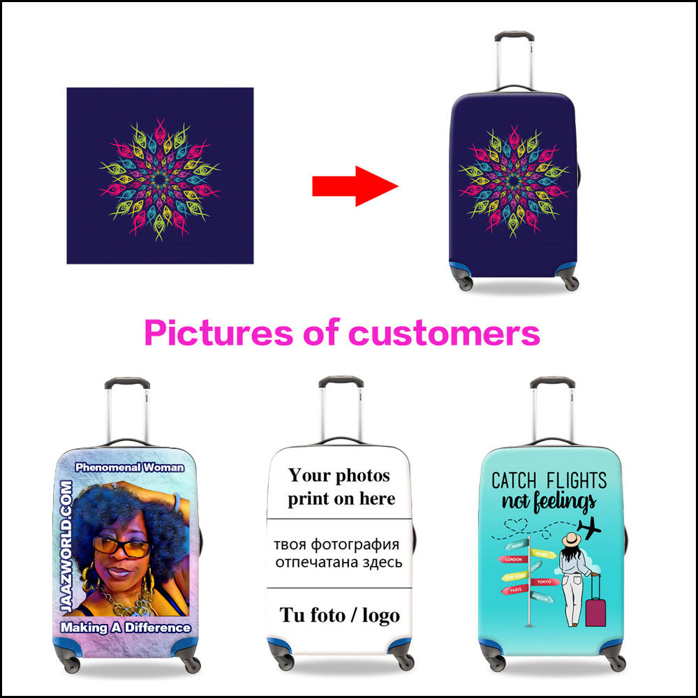 Women's Custom Cartoon Print L - Waterproof Suitcase Cover Protector 评论和价格