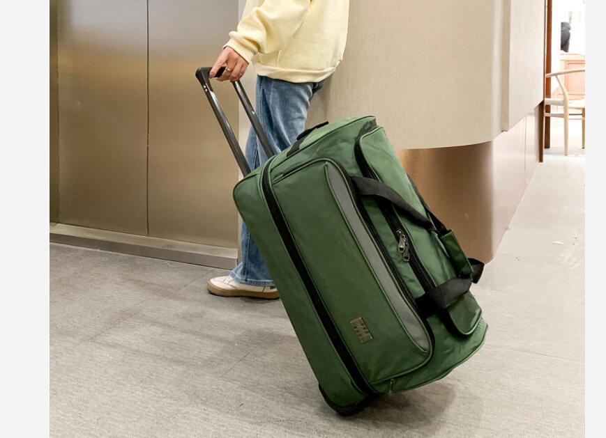 22 inch Men carry on hand Lugg - Foldable Rolling Luggage Bag 评论和价格