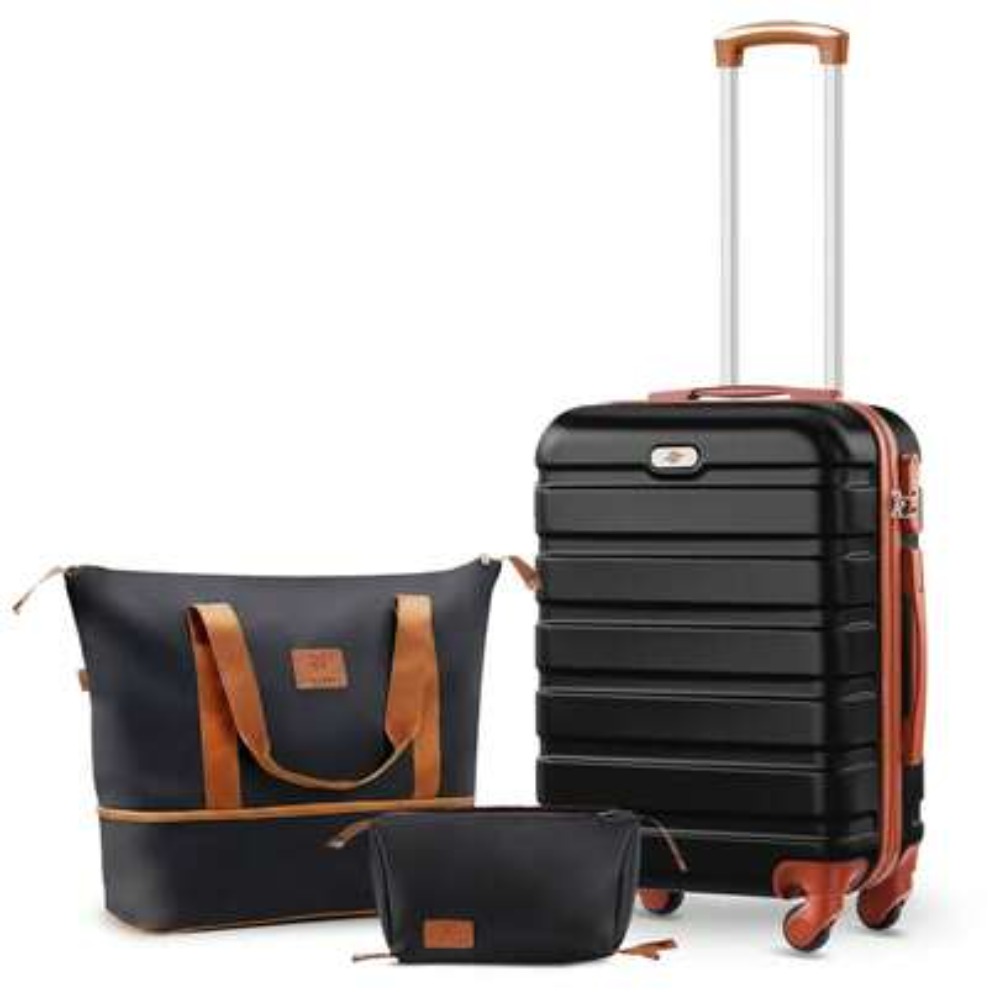 3 Piece Carry On Luggage Set 2 - Expandable Hard Shell Luggage Set 评论和价格