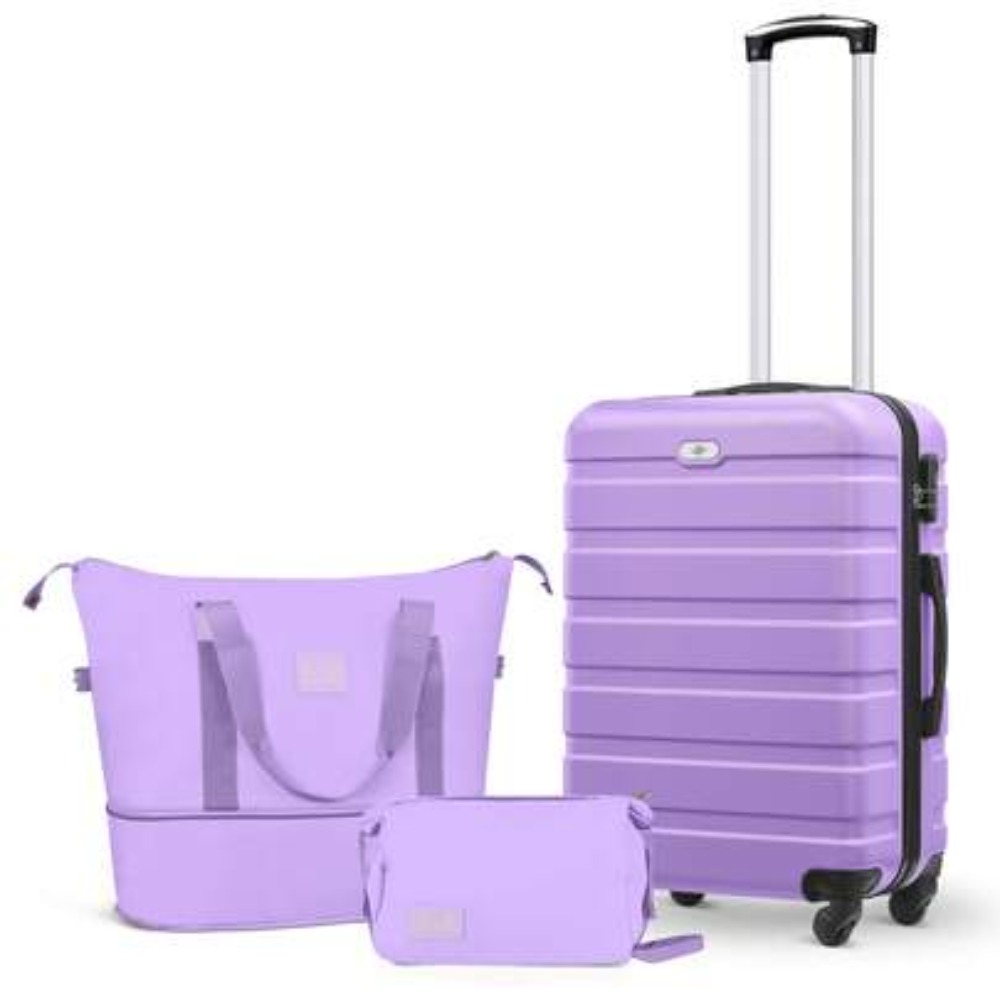 3 Piece Carry On Luggage Set 2 - Expandable Hard Shell Luggage Set 评论和价格