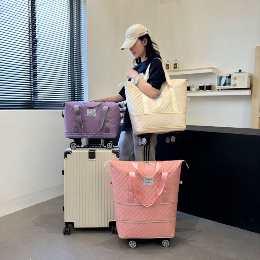 New Oxford Cloth Duffle Pack L - Foldable Rolling Luggage Bag 评论和价格