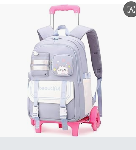 kids School Rolling backpack F - Foldable Rolling Luggage Bag 评论和价格