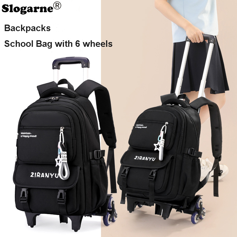 Students Trolley Backpack Kids - Foldable Rolling Luggage Bag 评论和价格