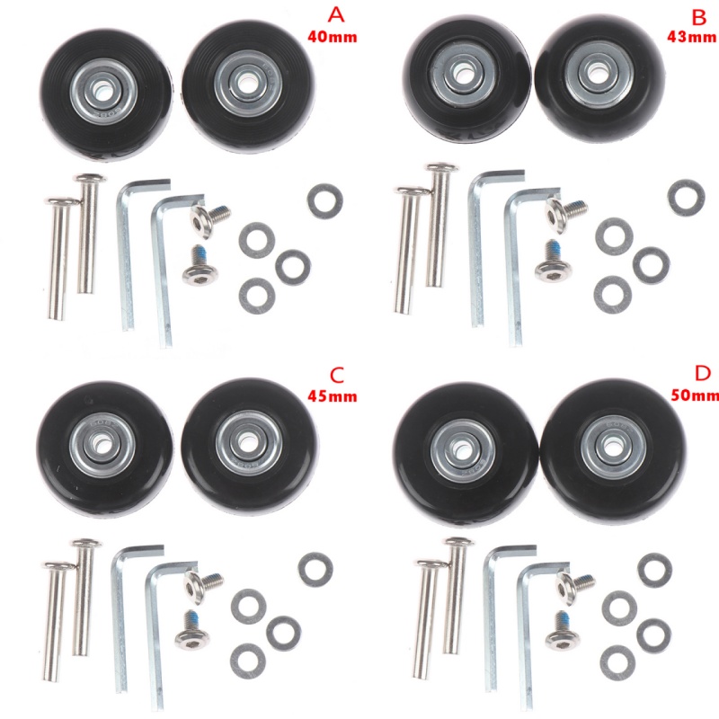 1Set OD 40-54mm Suitcase Parts - Silent Replacement Luggage Wheels 评论和价格