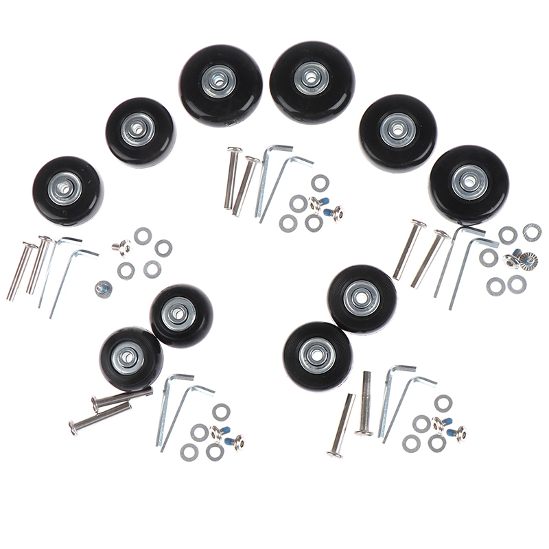 1Set OD 40-54mm Suitcase Parts - Silent Replacement Luggage Wheels 评论和价格