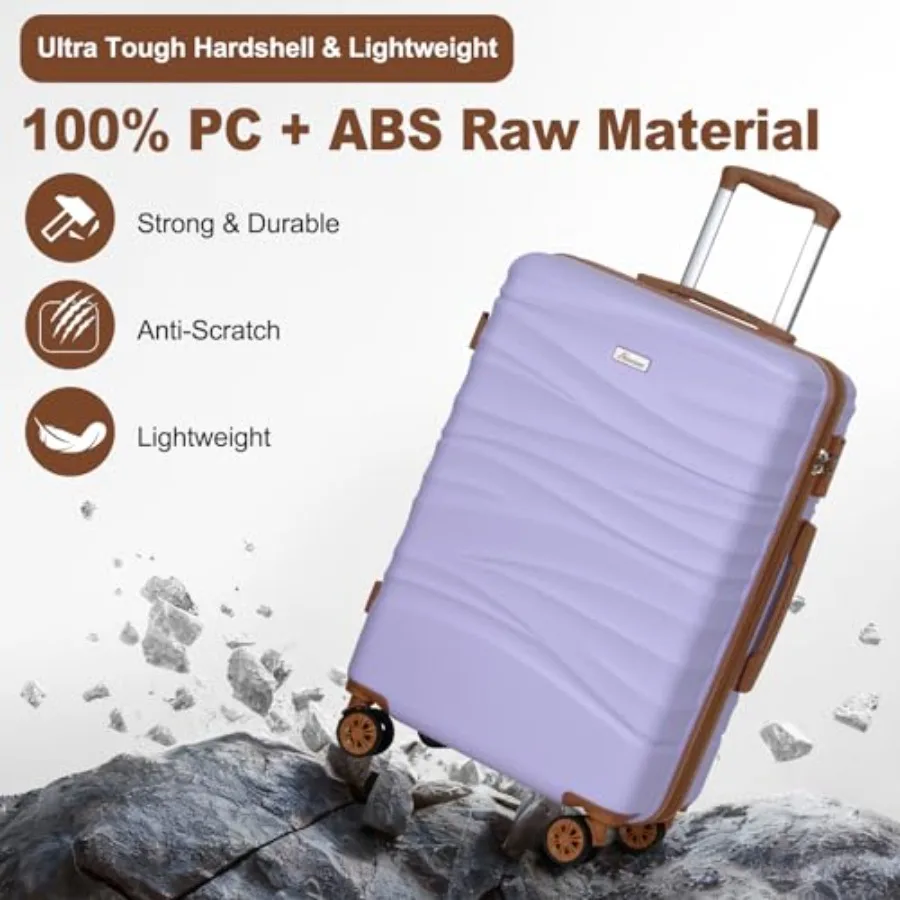 3-Piece Expandable Luggage Set - Expandable Hard Shell Luggage Set 评论和价格