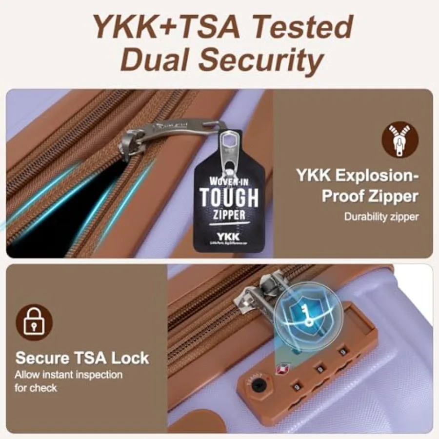 3-Piece Expandable Luggage Set - Expandable Hard Shell Luggage Set 评论和价格