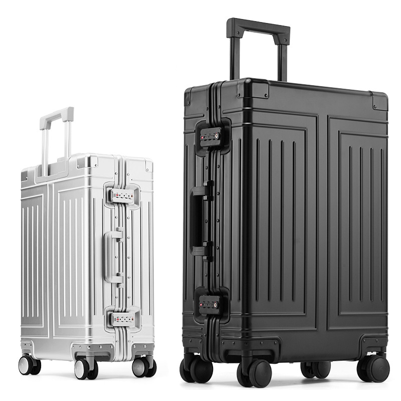 20/24/26/28 Inch Aluminum Suit - Spinner Wheel Rolling Suitcase 20 Inch 评论和价格
