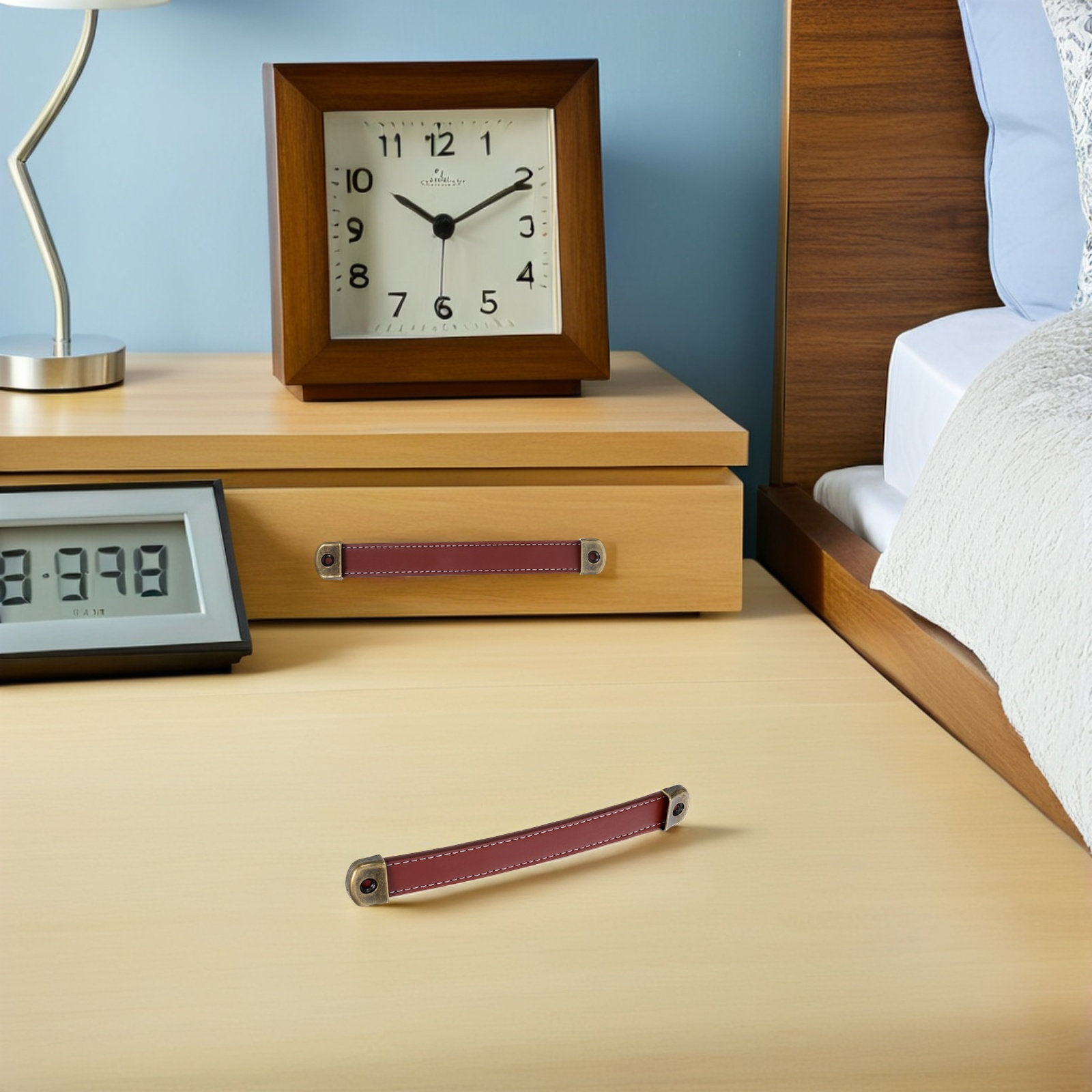 2Pcs Retro PU Furniture Handle - Retro Vintage Trunk Suitcase 评论和价格