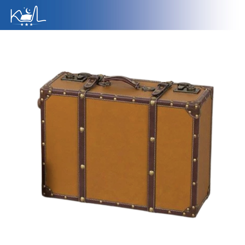 Vintage Orange Decorative Suit - Retro Vintage Trunk Suitcase 评论和价格