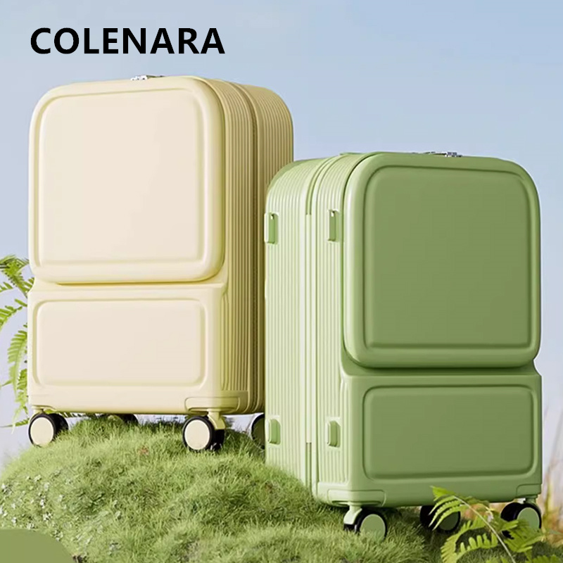 COLENARA ABS+PC Suitcase Front - Front Opening Laptop Luggage 24 Inch 评论和价格