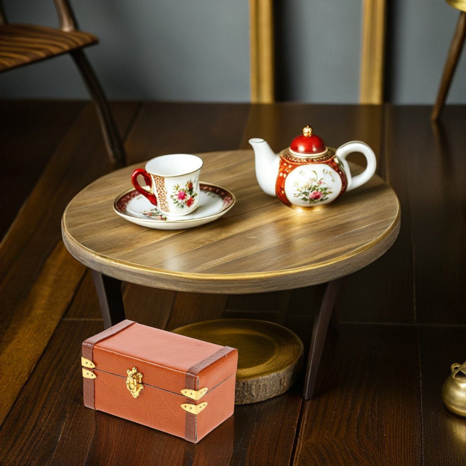 Miniature Vintage Trunk Suitca - Retro Vintage Trunk Suitcase 评论和价格